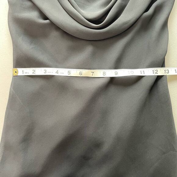 Vintage Jump Slip Dress Sleeveless Spaghetti Strap Cowl Witchy Black Goth Sexy 8 - Picture 9 of 11